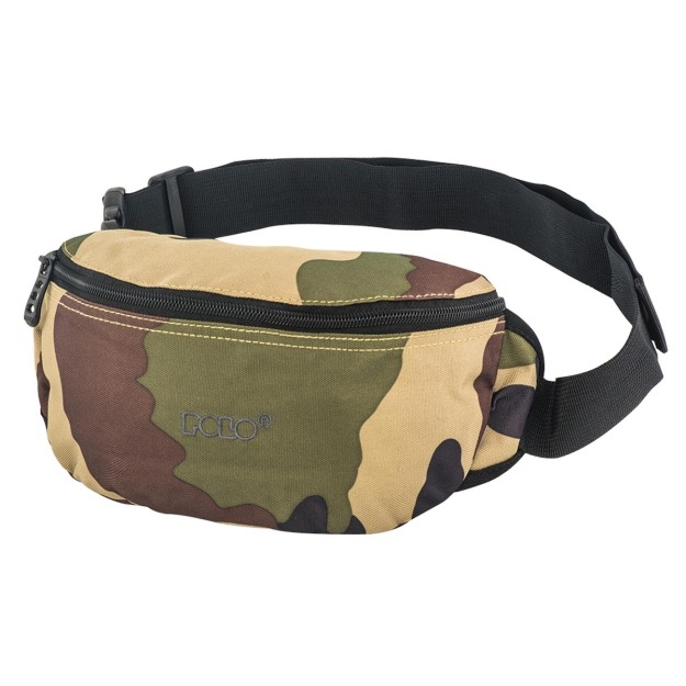 Polo Colour Simple Τσαντάκι Ανδρικό Υφασμάτινο Μέσης Χακί 9-08-854-2900