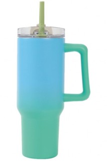 I-Total Ποτήρι Θερμός Ανοξείδωτο Green Blue 1.2lt ID0254