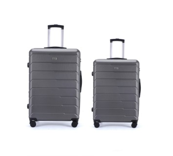 Lavor Βαλίτσες Ταξιδιού Υφασμάτινες Γκρι με 4 Ρόδες Σετ 2τμχ 1-601