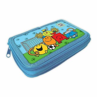 Χάρτινη Πόλη Κασετίνα Γεμάτη με 2 Θήκες σε Γαλάζιο χρώμα 1τμχ HP.BTS.PC.201