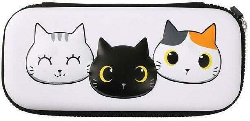 School Pencil Case Cat Design 1 Zipper Unlined