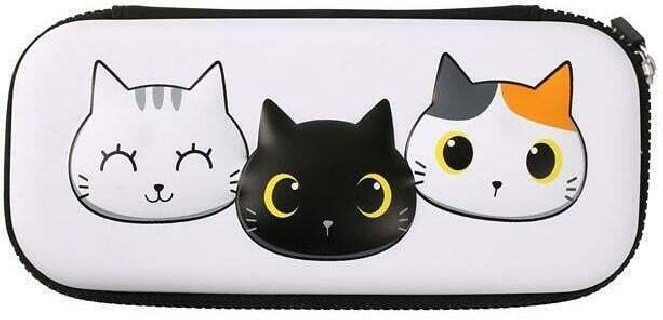 School Pencil Case Cat Design 1 Zipper Unlined