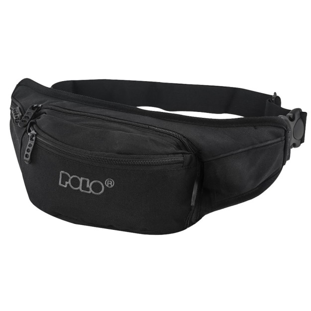 Polo Hiker Ανδρικό Τσαντάκι Υφασμάτινο Μέσης Μαύρο 9-08-844-2000