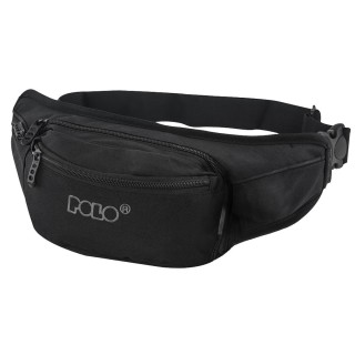 Polo Hiker Ανδρικό Τσαντάκι Υφασμάτινο Μέσης Μαύρο 9-08-844-2000