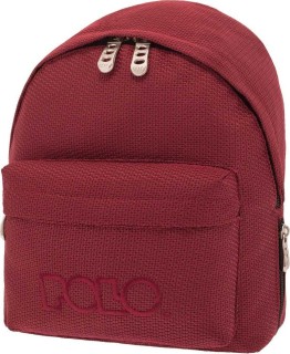 Polo Mini Σχολική Τσάντα Πλάτης Νηπιαγωγείου σε Κόκκινο χρώμα 8lt 9-07-961-73 2019