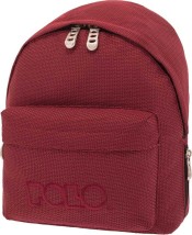 Polo Mini Σχολική Τσάντα Πλάτης Νηπιαγωγείου σε Κόκκινο χρώμα 8lt 9-07-961-73 2019