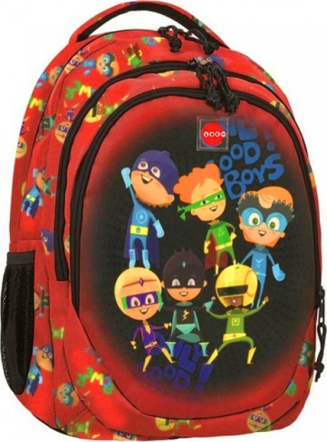 Lyc Sac One The Jock Heroes Σχολική Τσάντα Πλάτης Δημοτικού σε Κόκκινο χρώμα 81528