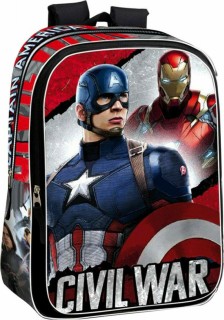 Paxos Civil War Captain America Σχολική Τσάντα Πλάτης Δημοτικού Πολύχρωμη 52662