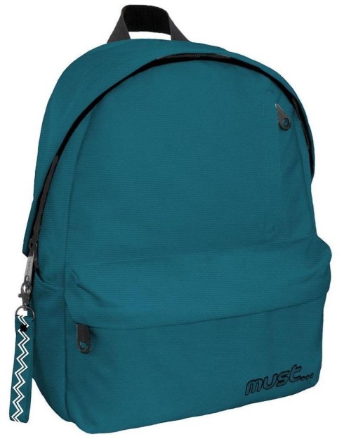 Must Monochrome με 1 Κεντρική Θήκη Σχολική Τσάντα Πλάτης Γυμνασίου - Λυκείου σε Κόκκινο χρώμα 22lt 000584962