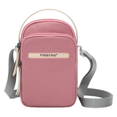 Tigernu T-S8810 Τσαντάκι Ώμου/Χιαστί Γυναικείο Υφασμάτινο Ροζ
