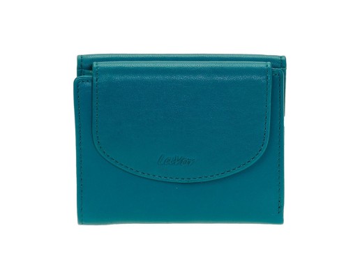 Lavor 1-6024 Μικρό Δερμάτινο Γυναικείο Πορτοφόλι Πετρόλ