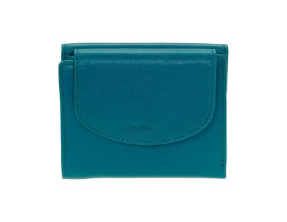 Lavor 1-6024 Μικρό Δερμάτινο Γυναικείο Πορτοφόλι Πετρόλ