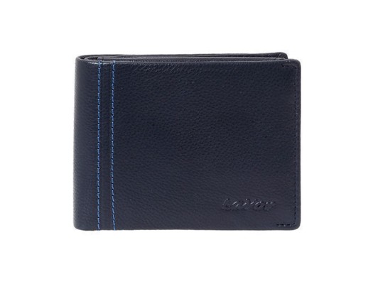 Lavor Δερμάτινο Ανδρικό Πορτοφόλι με RFID Μπλε 1-3811