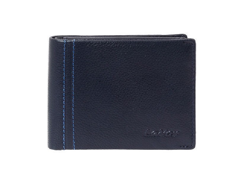 Lavor Δερμάτινο Ανδρικό Πορτοφόλι με RFID Μπλε 1-3811