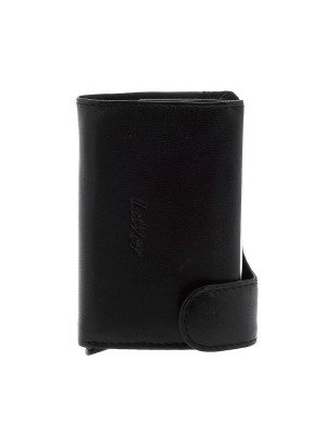 Lavor Δερμάτινο Ανδρικό Πορτοφόλι Καρτών με RFID Μαύρο 1-6061