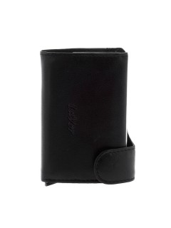 Lavor Δερμάτινο Ανδρικό Πορτοφόλι Καρτών με RFID Μαύρο 1-6061