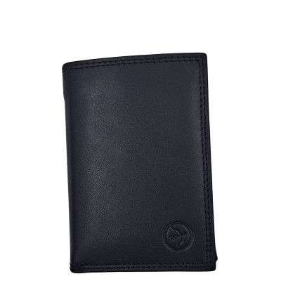 Daston Δερμάτινο Ανδρικό Πορτοφόλι με RFID Μαύρο 053