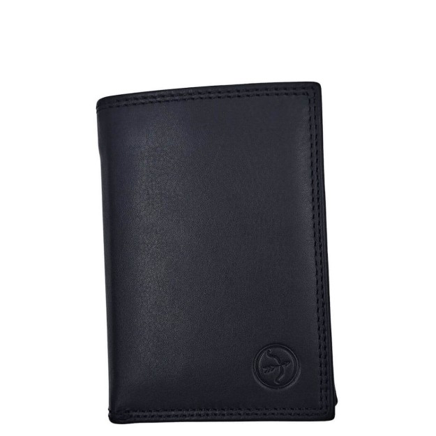 Daston Δερμάτινο Ανδρικό Πορτοφόλι με RFID Μαύρο 053