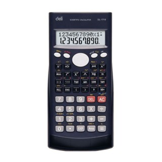 Deli Αριθμομηχανή Επιστημονική 12 Ψηφίων σε Μαύρο Χρώμα 231.1710