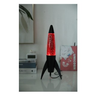 I-Total Διακοσμητικό Φωτιστικό Lava Lamp Πύραυλος Κόκκινο XL2942A