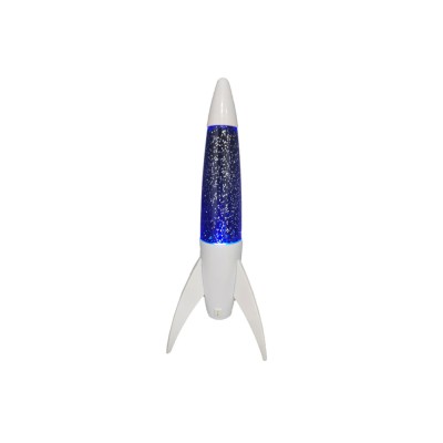 I-Total Διακοσμητικό Φωτιστικό Lava Lamp Πύραυλος Μπλε XL2942