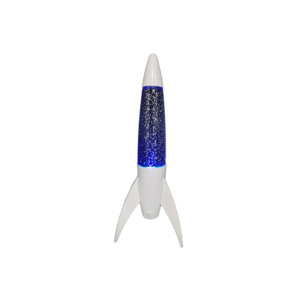 I-Total Διακοσμητικό Φωτιστικό Lava Lamp Πύραυλος Μπλε XL2942