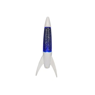 I-Total Διακοσμητικό Φωτιστικό Lava Lamp Πύραυλος Μπλε XL2942
