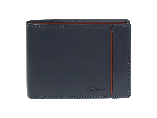 Lavor 1-5114 Δερμάτινο Ανδρικό Πορτοφόλι με RFID Μπλε