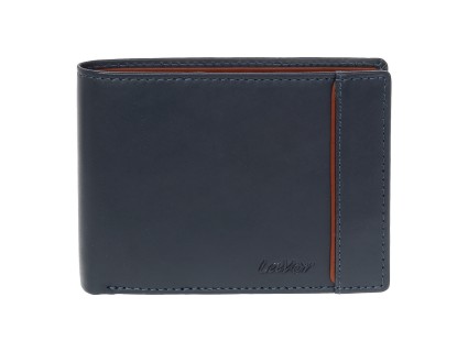 Lavor 1-5114 Δερμάτινο Ανδρικό Πορτοφόλι με RFID Μπλε