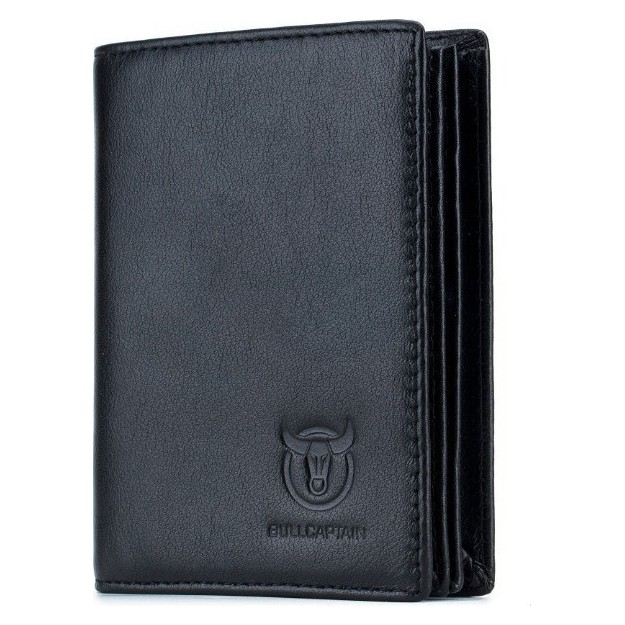 Bull Captain QB-027 Δερμάτινο Ανδρικό Πορτοφόλι με RFID Μαύρο
