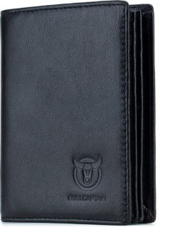 Bull Captain QB-027 Δερμάτινο Ανδρικό Πορτοφόλι με RFID Μαύρο