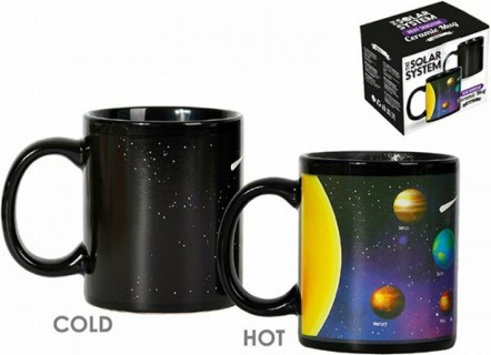 Spacecow The Solar System Κούπα Κεραμική Μαύρη 300ml