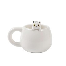 I-Total Κούπα Κεραμική Λευκή ''Cat'' 470ml XL2525A