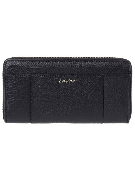 Lavor 1-6077 Μεγάλο Δερμάτινο Γυναικείο Πορτοφόλι Καρτών με RFID Μαύρο