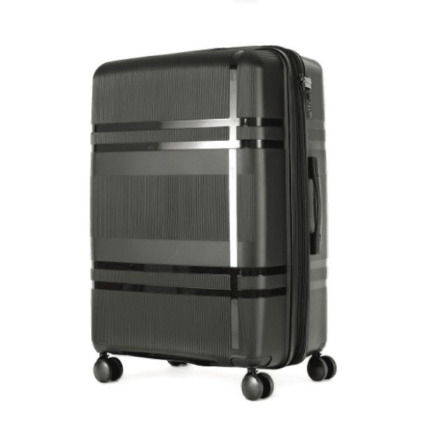 Cardinal Μεσαία Βαλίτσα Ταξιδιού Σκληρή Μαύρο με 4 Ρόδες Ύψους 68εκ. 2017/70