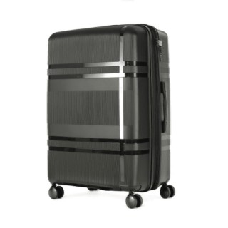 Cardinal Μεσαία Βαλίτσα Ταξιδιού Σκληρή Μαύρο με 4 Ρόδες Ύψους 68εκ. 2017/70