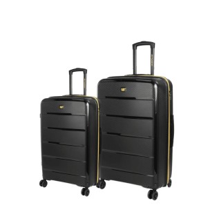 CAT Nested Βαλίτσες Ταξιδιού Σκληρές Μαύρες Μέγιστου Ύψους 60εκ. με 4 Ρόδες Σετ 2τμχ 84379-01