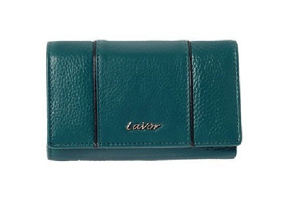 Lavor 1-6075 Μικρό Δερμάτινο Γυναικείο Πορτοφόλι με RFID Πετρόλ