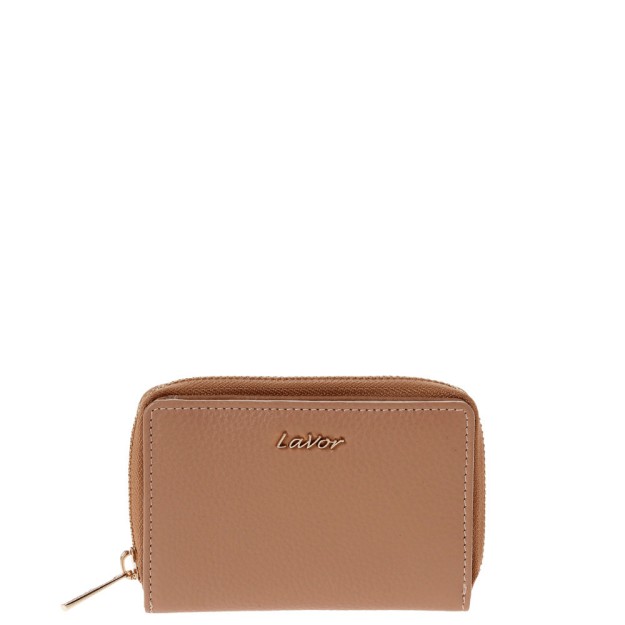 Lavor 1-6081 Μικρό Δερμάτινο Γυναικείο Πορτοφόλι με RFID Nude