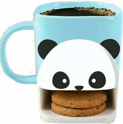 Total Gift Panda Biscuit Κούπα Κεραμική Μπλε 250ml XL1902