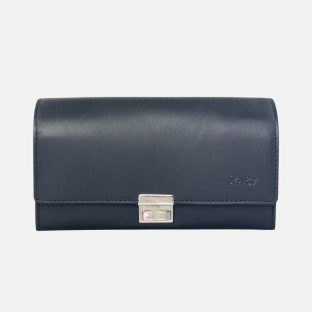 Lavor Δερμάτινο Πορτοφόλι Σερβιτόρου Μαύρο 18x4cm