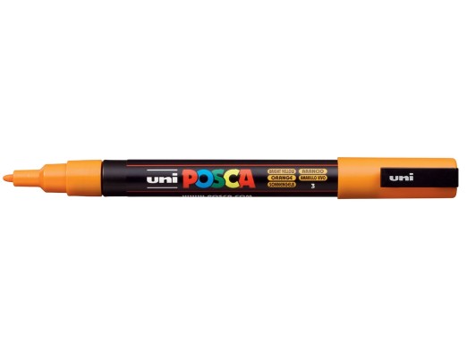 Posca Μαρκαδόρος Σχεδίου Bright Yellow Pc-3m/3
