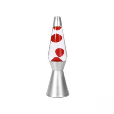 I-Total Διακοσμητικό Φωτιστικό Lava Lamp Ασημί/Κόκκινο XL1783