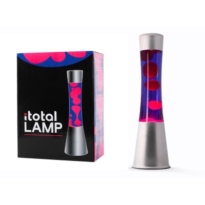 I-Total Διακοσμητικό Φωτιστικό Lava Lamp σε Μωβ Χρώμα XL2348