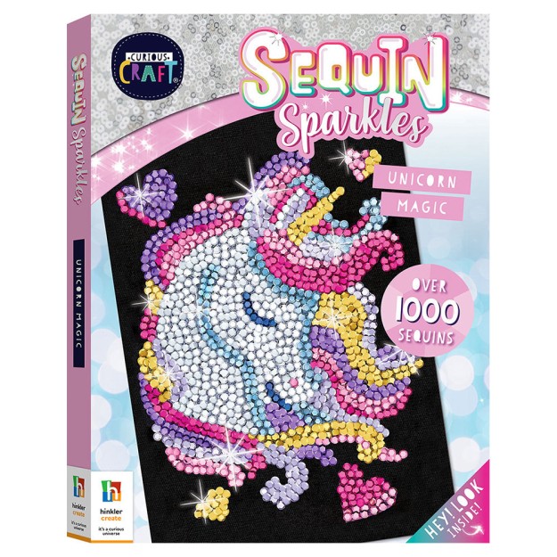 Βιβλίo Ζωγραφικής Curious Craft Sequin Sparkles Unicorn Magic CC-17