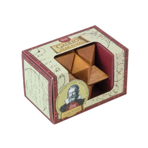 Professor Puzzle Da Vinci's Mini Puzzle Star Παζλ από Ξύλο για 6+ Ετών