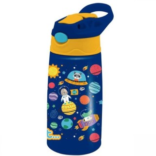 Διακάκης Παιδικό Παγούρι Θερμός Ανοξείδωτο με Καλαμάκι Space 400ml 999025