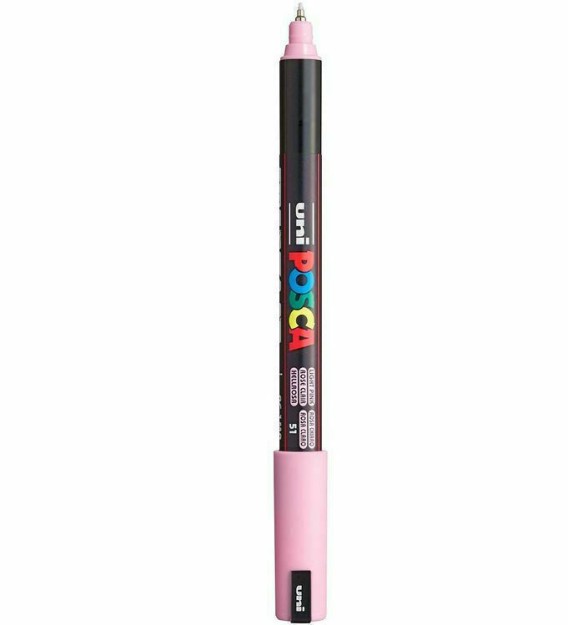 Posca PC-1MR Μαρκαδόρος Σχεδίου 0.7mm Light Pink PC-1MR/51