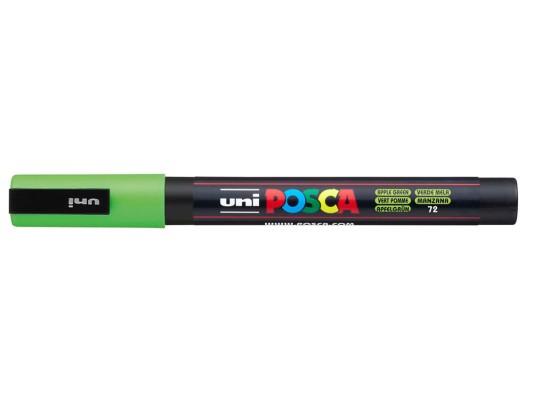 Posca Μαρκαδόρος Σχεδίου 1.3mm Green Apple PC-3M/72