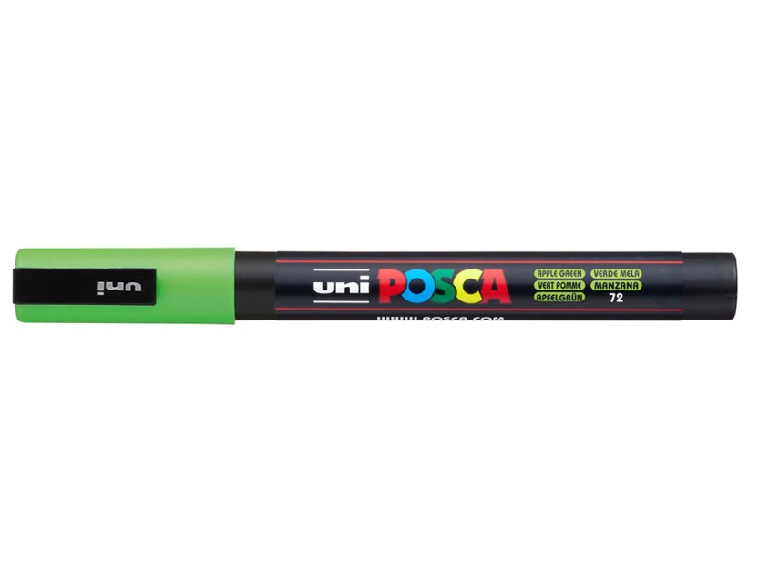 Posca Μαρκαδορος Pc-3m/72 0.9-1.3mm Πρασινο Μηλο Green Apple